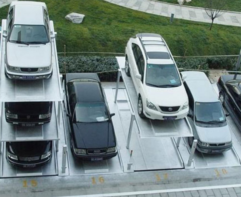 四川达县PJS3D2三层地坑式简易升降立体停车设备