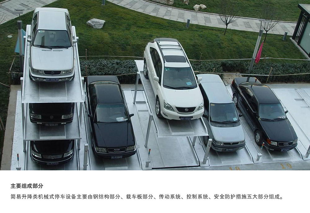 贵州贵阳PJS4D3四层地坑简易升降停车设备主要组成部分.jpg